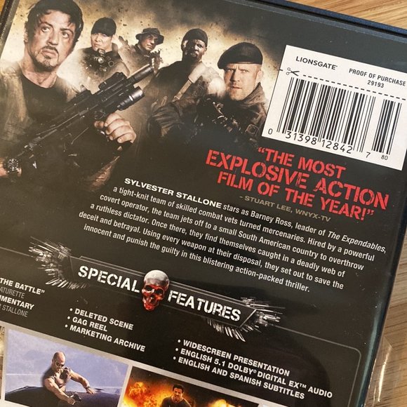 Expendables DVD w/Stallone & Many Great Stars - Picture 3 of 5